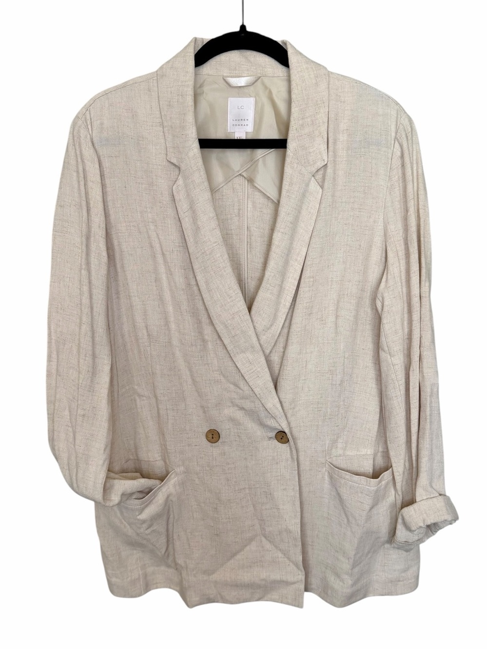 LC Lauren Conrad Linen-Blend Blazer - Size XXL